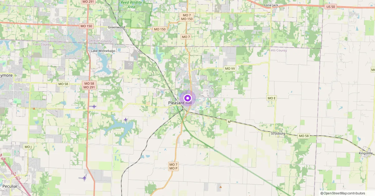 Map showing Pleasant Hill, IA in Polk County — part of the 2k Web Developments service area.